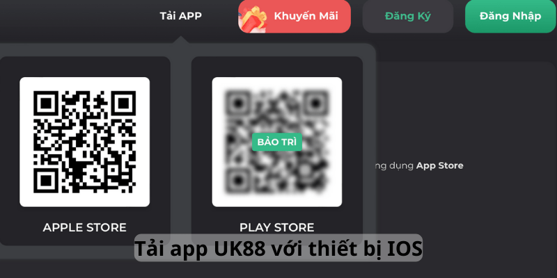 Tải app uk88 trên thiết bị IOS